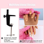 Side view of flexible silicone practice hand in pose