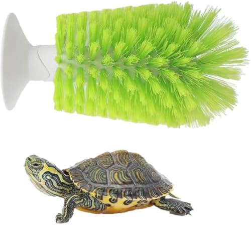 Forzena Turtle Brush with suction cup front view for aquarium tank shell cleaning.