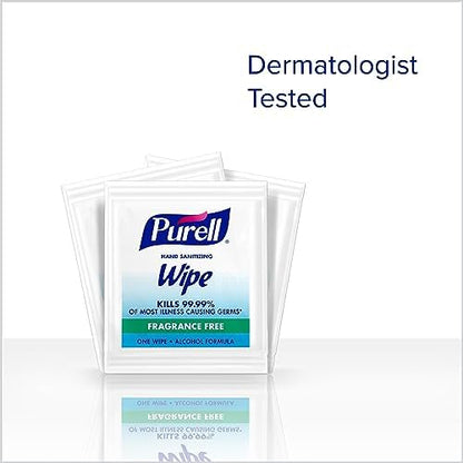 Purell Hand Sanitizing Wipes, Alcohol Formula, Fragrance Free, 300 Count Individually Wrapped Hand Wipes - 9020-06-EC - Image 6