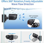 Removable protection guard and ceramic shaft components of an aquarium wave maker
