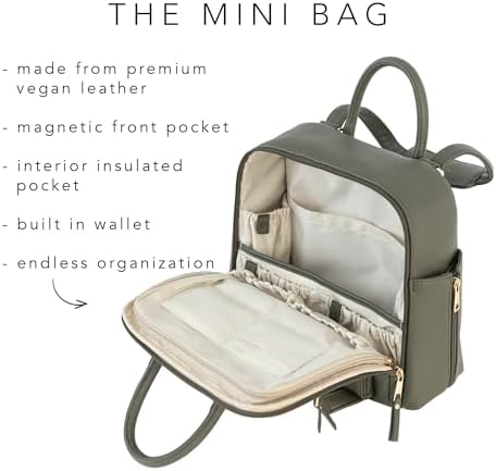Interior view of Ayla & Co Mini Bag showcasing organized compartments