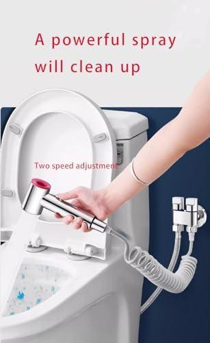 Flexible stainless steel shower hose connected to the bidet unit