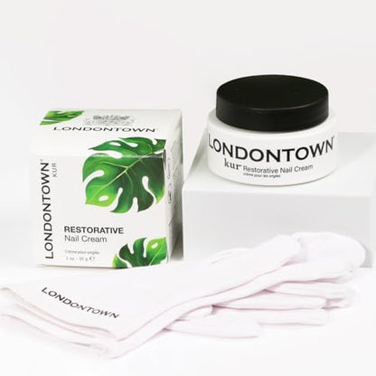 Nail care routine with Londontown moisturizing cream