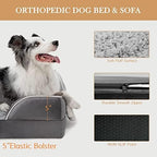 Comfort Expression Waterproof Orthopedic Dog Bed for Extra Large Dogs | Supportive Egg Crate Foam XL Pet Bed with Removable Bolster, Dog Couch with Washable Cover & Non-Slip Bottom, 42x30 Inch - Image 7