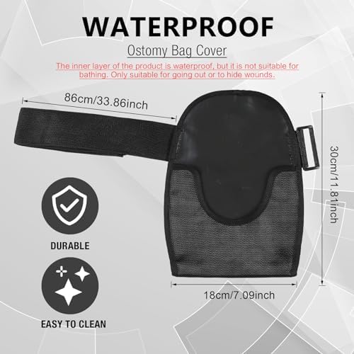 Close up of TrelaCo adjustable elastic belt for secure stoma pouch fitting.
