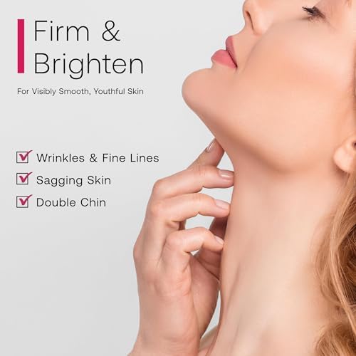 Bestkiss neck tightening cream with the built-in cooling massage roller applicator cap uncovered.