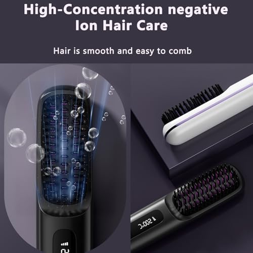 Side profile of Santvolo Go Brush Pro travel hair tool