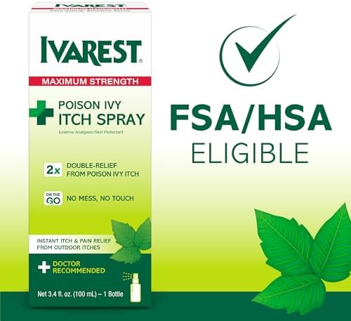 Ivarest maximum strength itch relief spray for outdoor plant rashes