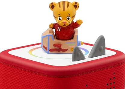 Tonies Daniel Tiger interactive educational character sitting on an audio speaker