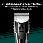 Conair barber haircutting kit storage case and included grooming tools