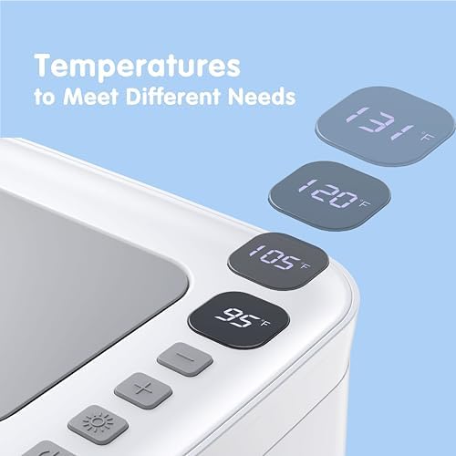 Side profile of Cozygrow baby wipe warmer with power cord