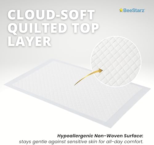 BeeStarz underpads used for adult incontinence bed protection