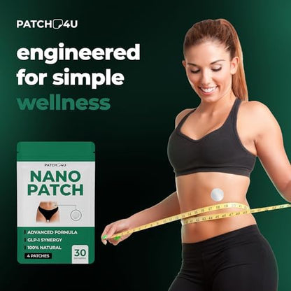 MONIER wellness patch applied to a person's upper arm for discreet use.