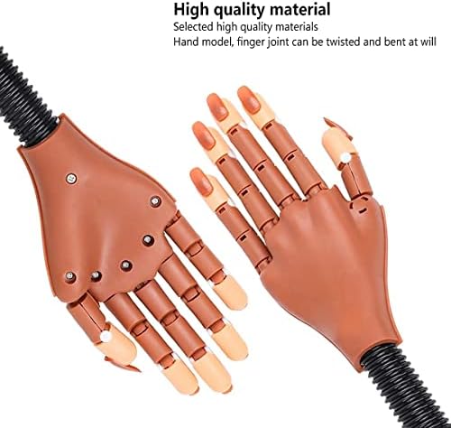 Angle shot of Deciniee flexible mannequin hand for nail training