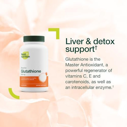 Close up of Fresh Nutrition antioxidant support capsule bottle