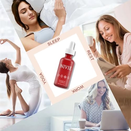 Size comparison of the 30ml Nivie thyroid mineral support drop bottle for easy travel.