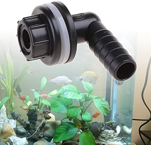 WOURRD fish tank pond overflow adapter connector showing reverse thread locknut lock