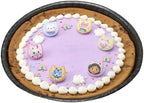 Close up of food-safe plastic Gabby's Dollhouse party rings