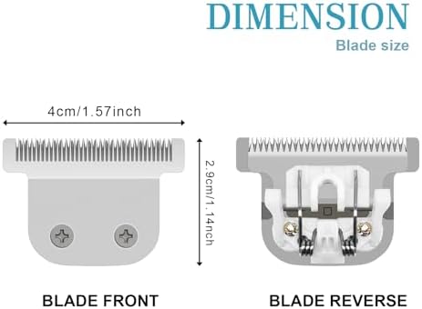 Close up of Dodaer detachable T-blade teeth for precision trimming