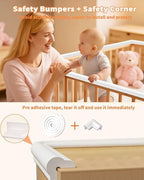Customizable length furniture edge bumper for nursery safety