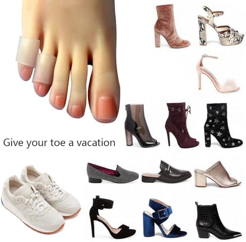 Medical grade silicone toe sleeves used for hammer toe and corn cushioning