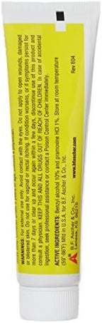 Non-greasy clear anti-itch gel being applied to skin for immediate relief.