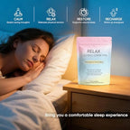 KXVUDE natural calm powder supplement nutritional facts label displaying sugar free ingredients.