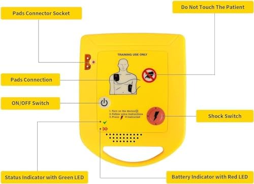 Reusable adult and child electrode pads for XFT-D0009 trainer set