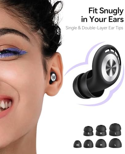 Side view of TOAPEX soft silicone earplug demonstrating the low profile comfort for side sleepers