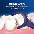 Imported USA Oral-B Glide dental hygiene flossers packed in a resealable seventy five count bag.