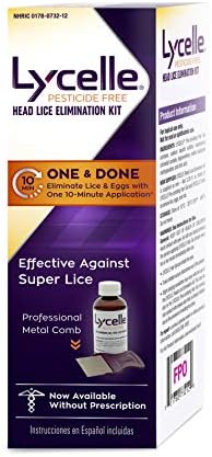 Lycelle head lice gel application for quick ten minute lice removal.