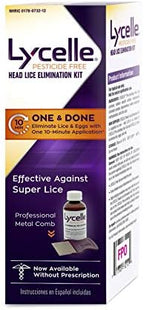 Lycelle head lice gel application for quick ten minute lice removal.