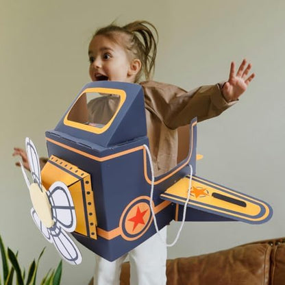 Close up view of the interactive rotating fan on Safigle kids airplane toy