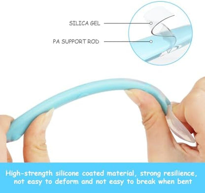 Vicloon food grade silicone baby spoons demonstrating flexibility and durable structure