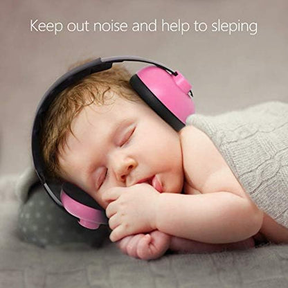 Soft padded baby headphones for noise reduction