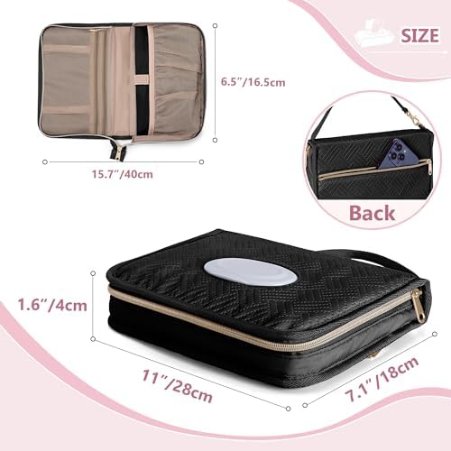 Rexmica compact diaper clutch hanging on a stroller handle