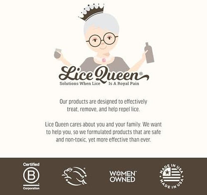 Lice Queen Slick Slide and Away product branding and label details