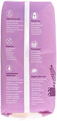 Eco-friendly biodegradable feminine hygiene pads 14 count pack imported from USA