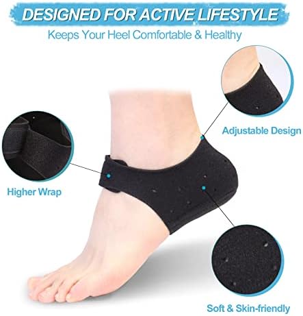 Conffill heel inserts for plantar fasciitis relief shown with adjustable hook and loop fasteners open.