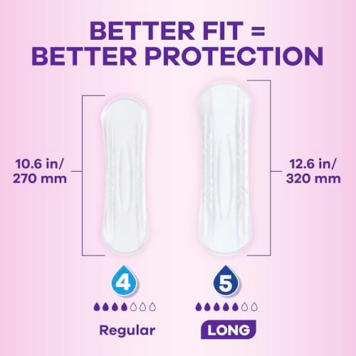 Always Discreet Moderate Absorbency disposable incontinence pad close up revealing the soft fragrance free top sheet