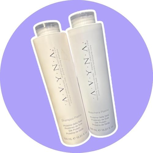 Avyna Platino hair care set 500 milliliters packaging