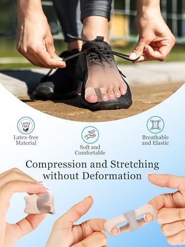 Four piece pack of PGRODE hammer toe straighteners displayed neatly to show the washable orthotic structure.