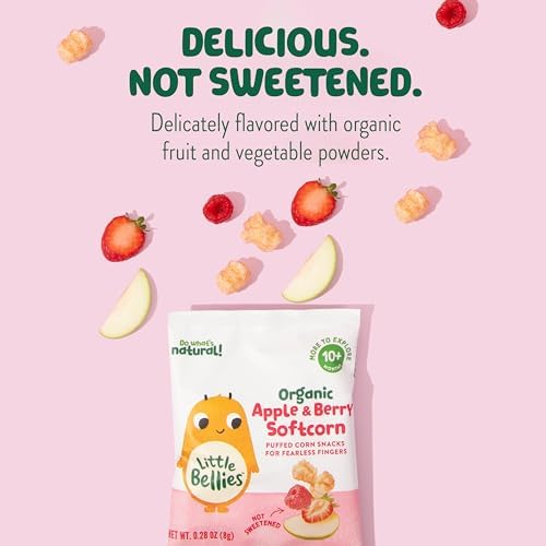 Stage two toddler self feeding corn snacks pack of eighteen bags