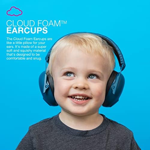 Close up of soft Cloud Foam earcups on JLab JBuddies earmuffs