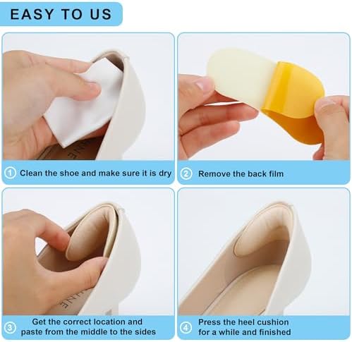 Anti slip shoe fillers for loose footwear size reduction