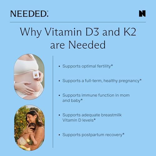 Needed prenatal supplement capsules bottle with branding