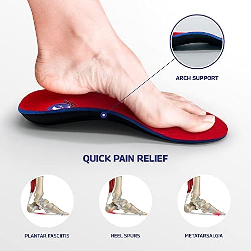 Pure Stride professional orthotics side profile highlighting the polypropylene shell and heel cushioning.
