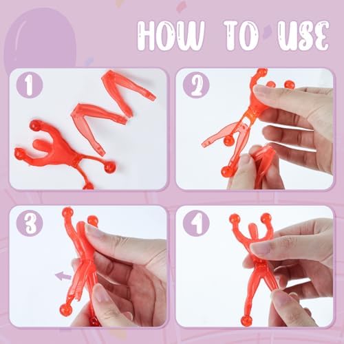 Close up of the non toxic rubber hands and feet balls on the sticky ninja figures