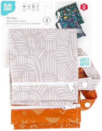 Bumkins waterproof pouch showing heat-sealed seam construction