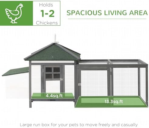 PawHut poultry cage removable tray detail